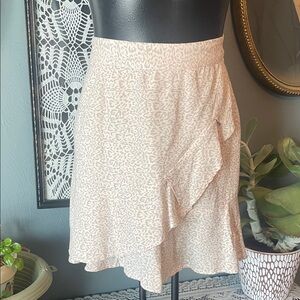 Chic Asymmetrical Cream Skirt